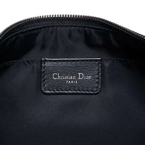Christian Dior Canvas Trotter Shoulder Bag black WS23062