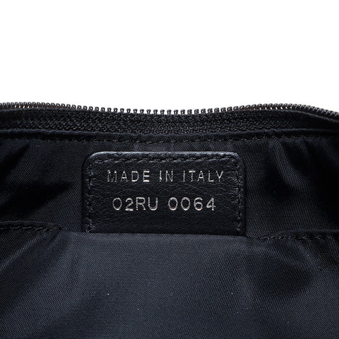 Christian Dior Canvas Trotter Shoulder Bag black WS23062