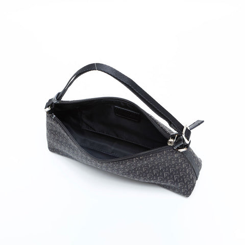 Christian Dior Canvas Trotter Shoulder Bag black WS23062