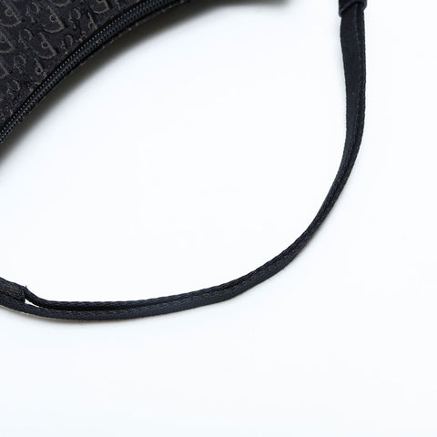 Christian Dior Canvas Trotter Shoulder Bag black WS23062