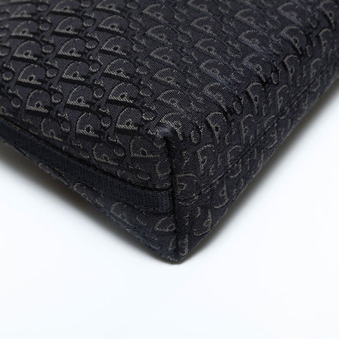 Christian Dior Canvas Trotter Shoulder Bag black WS23062