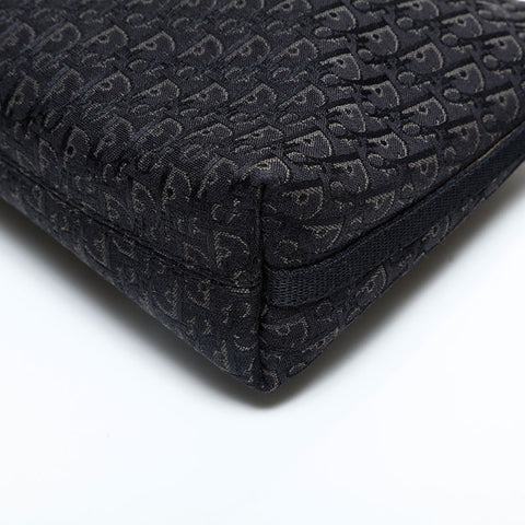 Christian Dior Canvas Trotter Shoulder Bag black WS23062