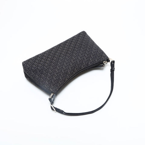 Christian Dior Canvas Trotter Shoulder Bag black WS23062