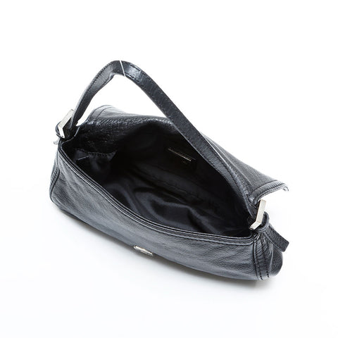 FENDI Leather Mini Mamma Bucket Shoulder Bag black WS23063