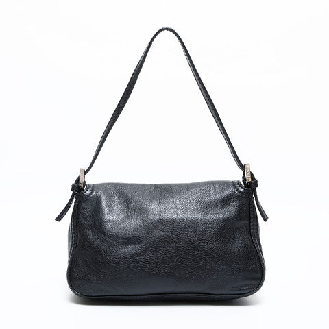 FENDI Leather Mini Mamma Bucket Shoulder Bag black WS23063