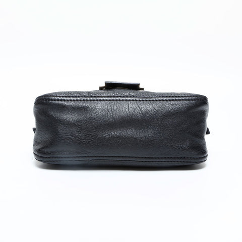 FENDI Leather Mini Mamma Bucket Shoulder Bag black WS23063