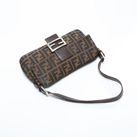 FENDI Zucca mamma bucket Shoulder Bag Brown WS23065
