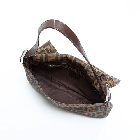 FENDI Zucca mamma bucket Shoulder Bag Brown WS23065