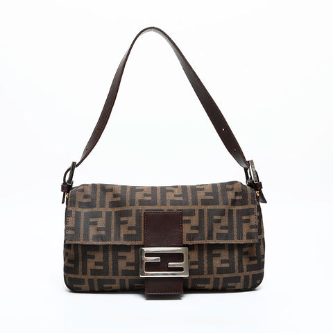 FENDI Zucca mamma bucket Shoulder Bag Brown WS23065