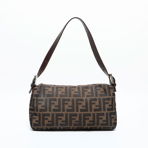 FENDI Zucca mamma bucket Shoulder Bag Brown WS23065