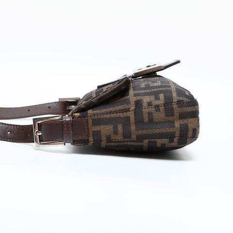 FENDI Zucca mamma bucket Shoulder Bag Brown WS23065