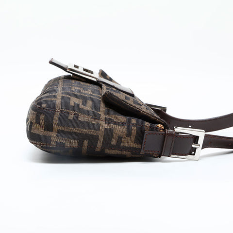 FENDI Zucca mamma bucket Shoulder Bag Brown WS23065