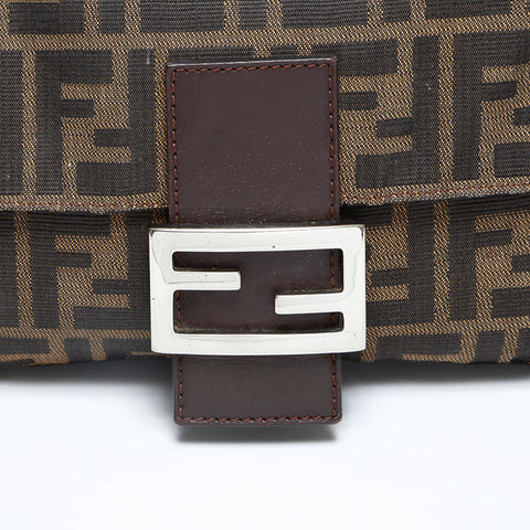 FENDI Zucca mamma bucket Shoulder Bag Brown WS23065