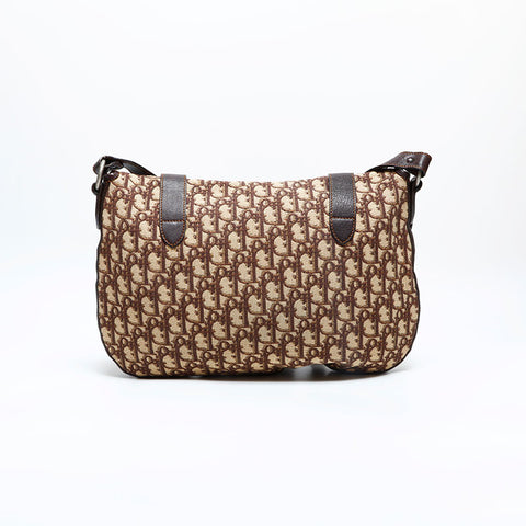 Christian Dior Trotter Canvas Shoulder Bag beige WS23072