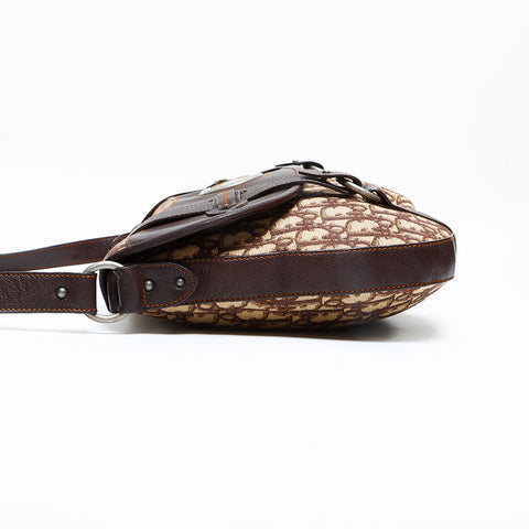 Christian Dior Trotter Canvas Shoulder Bag beige WS23072