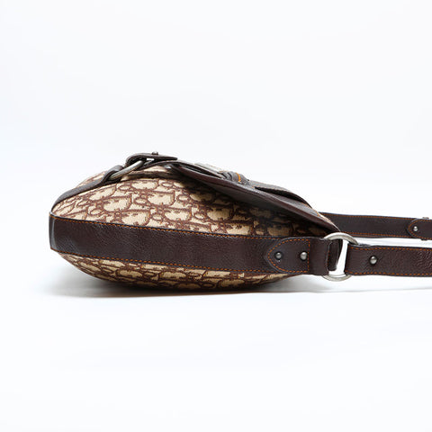 Christian Dior Trotter Canvas Shoulder Bag beige WS23072