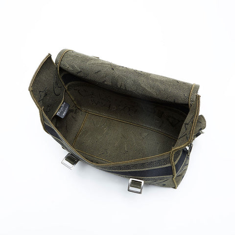 Christian Dior Dior Camp Jacquard Shoulder Bag green WS23073