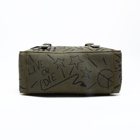 Christian Dior Dior Camp Jacquard Shoulder Bag green WS23073
