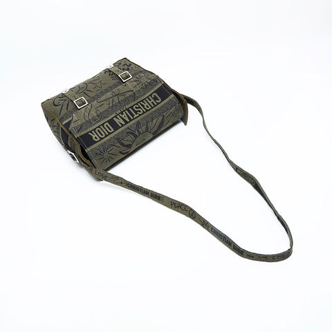Christian Dior Dior Camp Jacquard Shoulder Bag green WS23073