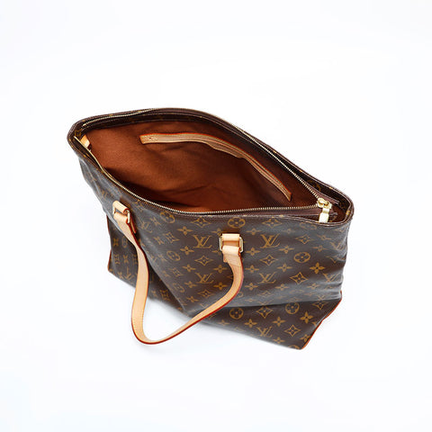 LOUIS VUITTON 2006 Monogram Cabas Mezzo Tote Bag Brown WS23074