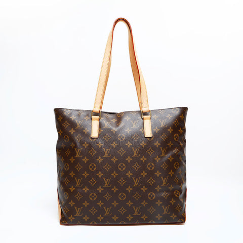 LOUIS VUITTON 2006 Monogram Cabas Mezzo Tote Bag Brown WS23074