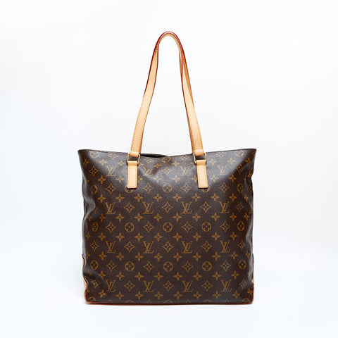 LOUIS VUITTON 2006 Monogram Cabas Mezzo Tote Bag Brown WS23074
