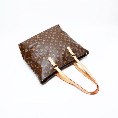 LOUIS VUITTON 2006 Monogram Cabas Mezzo Tote Bag Brown WS23074