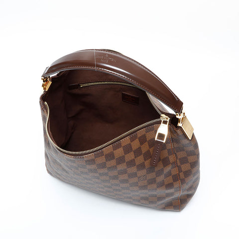 LOUIS VUITTON 2012 Damier Portobello PM Handbag Brown WS23079