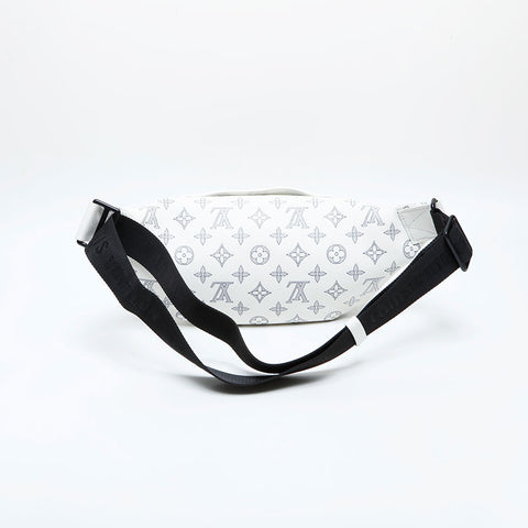 LOUIS VUITTON 2021-2025 Monogram Shadow Rush Bum Bag Waist bag white WS23081