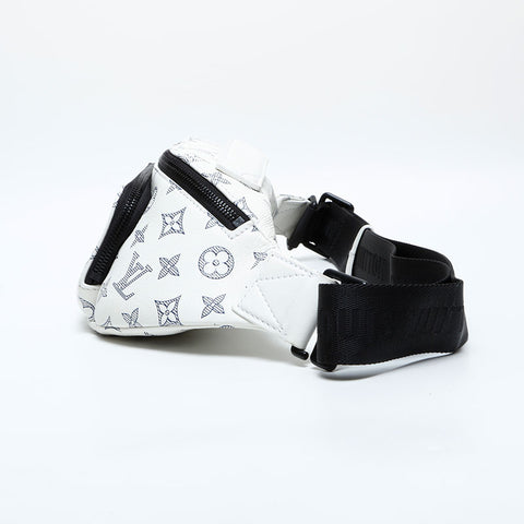 LOUIS VUITTON 2021-2025 Monogram Shadow Rush Bum Bag Waist bag white WS23081