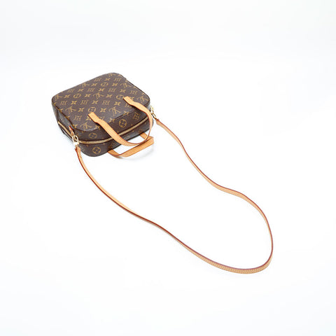 LOUIS VUITTON 2003 Monogram Spontini 2way Shoulder Bag Brown WS23082