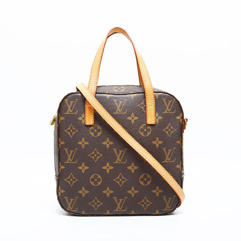 LOUIS VUITTON 2003 Monogram Spontini 2way Shoulder Bag Brown WS23082