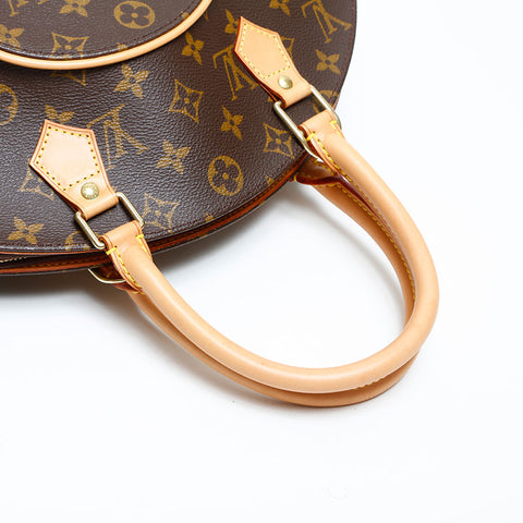 LOUIS VUITTON 1998 Monogram Ellipse MM Handbag Brown WS23083