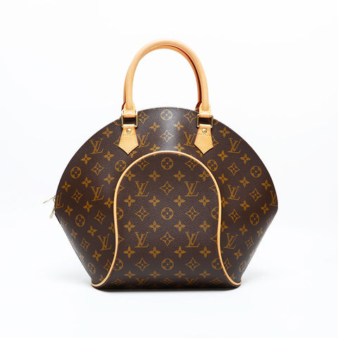 LOUIS VUITTON 1998 Monogram Ellipse MM Handbag Brown WS23083