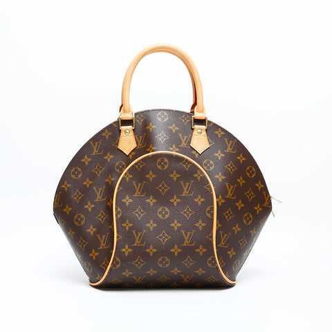 LOUIS VUITTON 1998 Monogram Ellipse MM Handbag Brown WS23083
