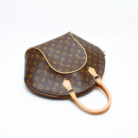 LOUIS VUITTON 1998 Monogram Ellipse MM Handbag Brown WS23083