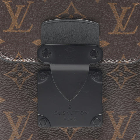 LOUIS VUITTON Vertical Wearable Monogram S Lock Shoulder Bag Brown WS23085