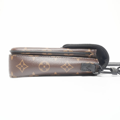LOUIS VUITTON Vertical Wearable Monogram S Lock Shoulder Bag Brown WS23085