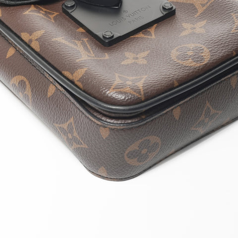 LOUIS VUITTON Vertical Wearable Monogram S Lock Shoulder Bag Brown WS23085