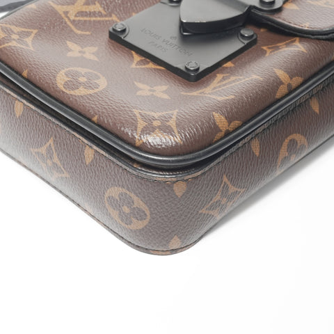 LOUIS VUITTON Vertical Wearable Monogram S Lock Shoulder Bag Brown WS23085