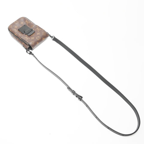 LOUIS VUITTON Vertical Wearable Monogram S Lock Shoulder Bag Brown WS23085