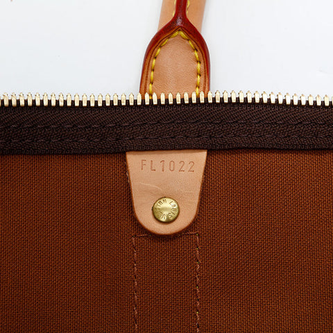 LOUIS VUITTON 2002 Monogram Keepall 55 Handbag Brown WS23086