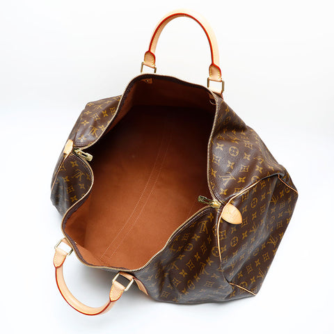 LOUIS VUITTON 2002 Monogram Keepall 55 Handbag Brown WS23086