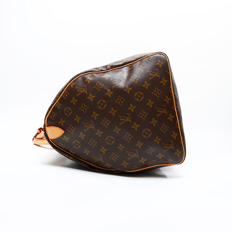LOUIS VUITTON 2002 Monogram Keepall 55 Handbag Brown WS23086