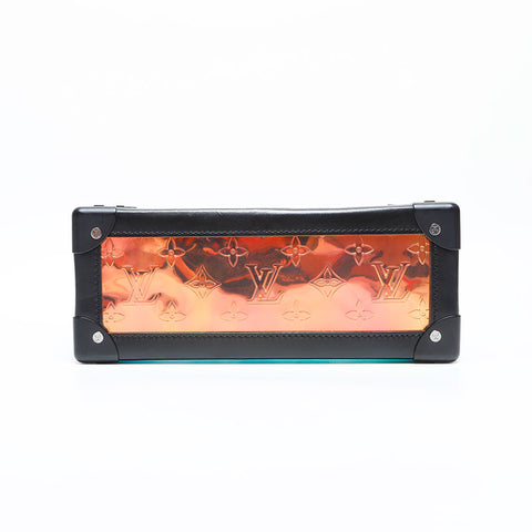 LOUIS VUITTON 2021-2025 Monogram Prism Soft Trunk Shoulder Bag Silver WS23087