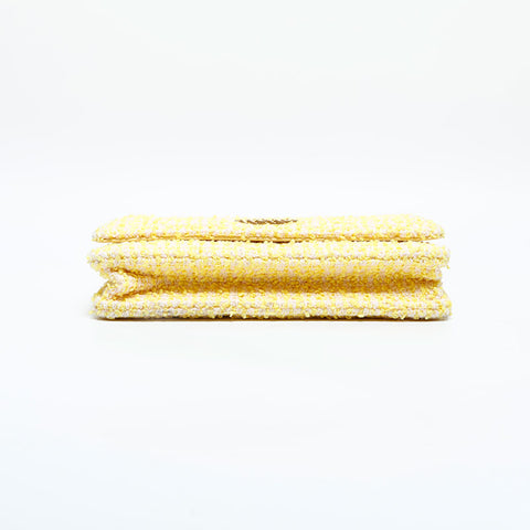 CHANEL No. 31 2021-2022 Tweed Chain Mini Flap CHANEL 19 Shoulder Bag yellow WS23089