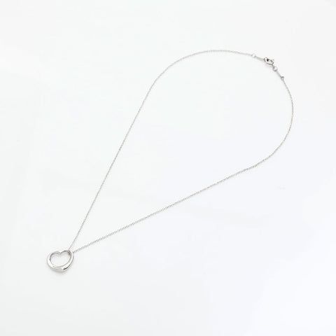 TIFFANY&Co. 925 Open Heart Necklace Silver WS23091