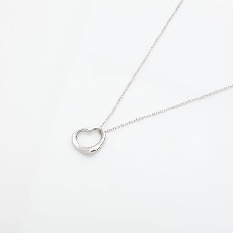 TIFFANY&Co. 925 Open Heart Necklace Silver WS23091