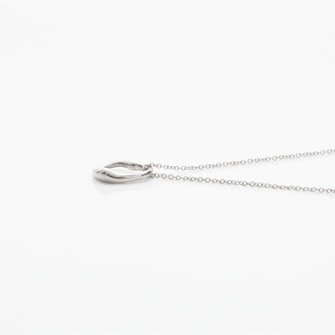 TIFFANY&Co. 925 Open Heart Necklace Silver WS23091