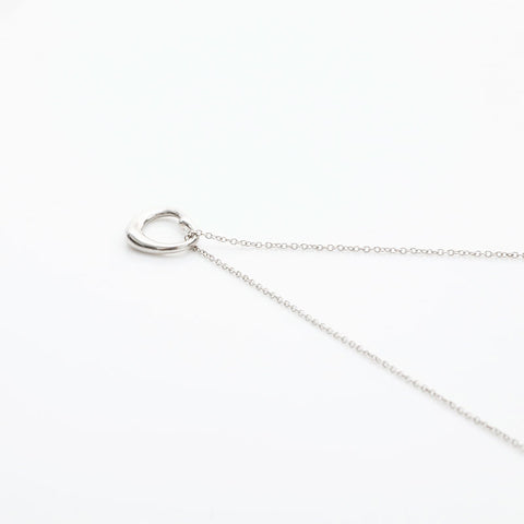 TIFFANY&Co. 925 Open Heart Necklace Silver WS23091